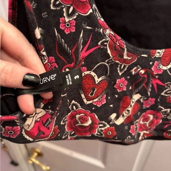 Torrid Tattoo Bralette Size 3 - Picture 3 of 3
